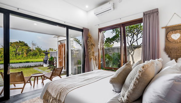 Villa Grateful by Alfred in Bali - Stunning 2BR Dream Villa With Ricefield View - Foto 4, Habitación