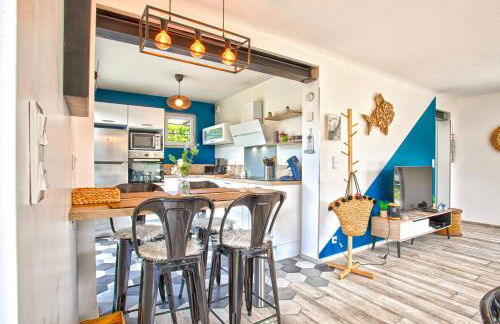 L'effet mer Maison rénovée lumineuse tout confort belle terrasse grand jardin clos sans vis à vis parking jeux pour enfants 5 mn à pied de la plage d'Asnelles et centre bourg - proche Bayeux au coeur des plages du débarquement - Foto 5