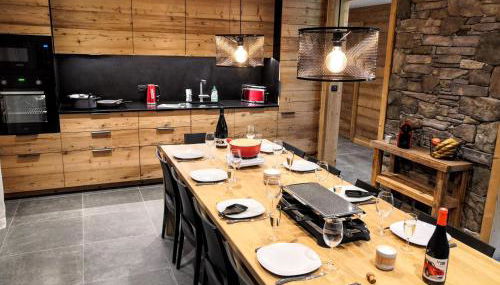 Chalet Josaly Jacuzzi et Sauna - Foto 2, stove