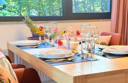 Panorama-Übernachtungen - 4 Sterne DTV - eigene Terrasse mit Garten - Infrarot-Sauna mit Dampfbad - Foto 12