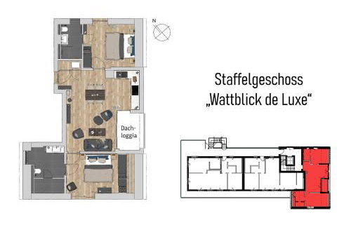Apartmenthaus vor den Halligen Wattblick de Luxe - Foto 29
