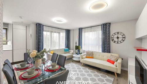 Modern 3 Bed Apartment in Acton by Amber Stays, Perfect for Business & Contractors - Foto 4