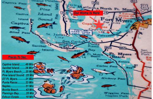 Beautiful Cape Coral Oasis! King Bed, BBQ, Heated Pool, PVT Yard & Much More! - Foto 41