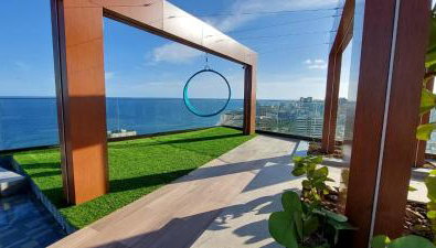 Studio Salcity - Piscina no rooftop com vista mar - Foto 4