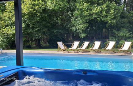 Domaine de Cachaou Logis du Pujeau sauna & spa piscine chauffée - Foto 42