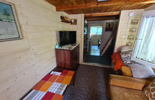 Duży drewniany domek nad rzeką, Obidza 381, Łącko - Foto 12