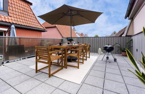 homie stay Badgasse - Fewos am Main mit Dachterrasse & Fahrradgarage - Foto 29