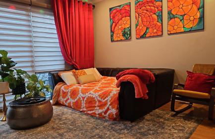 Art Downtown Fulton Market Entire 3 bedroom Home Sleep10 Private Garage Roof EV Tesla - Foto 19