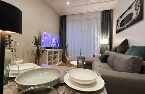 Soul-Apartment Terrasse Privat-Parkplatz Boxspringbett 55Zoll TV WLAN - Foto 2