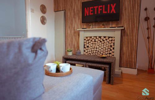 Beautiful 3BDR Flat By Stay Aura Short Lets & Serviced Accommodation Newcastle With Free WiFi & Parking - Foto 2