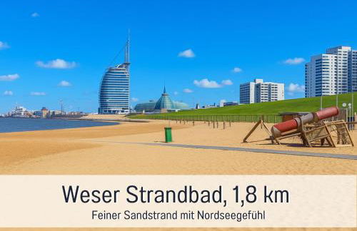 Fewos-Bremerhaven, Ferienwohnung "Rutenberg" - moderne Stadtwohnung in Bremerhaven mit Homeoffice, Küche & WLAN - alles fußläufig erreichbar - Photo 8