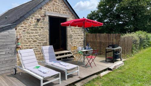 Gîtes d Izel2 entre terre et mer prés d'un golf - Foto 2, Garden, sunbed, Garden view