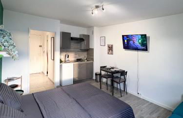 Studio Le Maréchal - Près frontière et Netflix - Foto 16