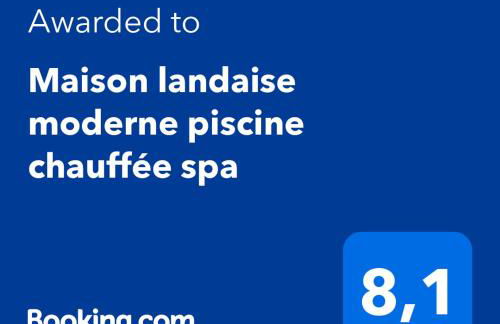 Maison landaise moderne avec piscine chauffée et spa - Foto 36