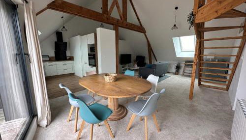 Barneville Plage appart cosy avec terrasse 150m de la mer - Foto 2