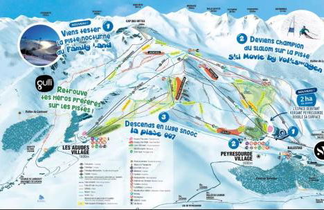 Studio Peyragudes pied des pistes 4/5 pers Les Agudes - Foto 11