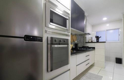 Onda76 Ap temporada Praia Grande Beira Mar churrasqueira carvão - Foto 34