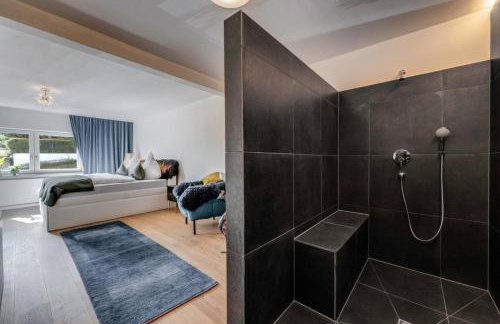 Luxus Ferienwohnung mit Badewanne, Kamin und Bergblick - Photo 31