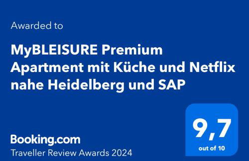 MyBLEISURE Premium Apartment mit Küche und Netflix nahe Heidelberg I SAP, MLP, Unternehmen im Rhein-Neckar-Kreis - Foto 2