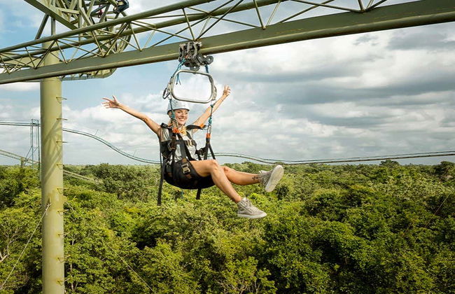 Tyrolienne au parc Selvatica - Photo 4