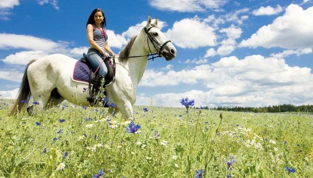 Admirando los paisajes del Chianti desde los caballos