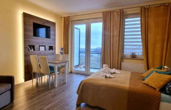 Apartament "Złoty relaks" tuż przy plaży z balkonem z widokiem na Hel i hamakami - Photo 14