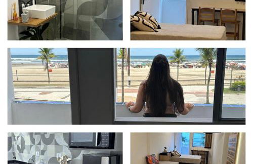 Pé na areia, vista mar, wi-fi e varanda ! - Foto 1