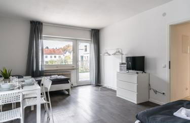 Voll ausgestattete Apartments mit Einzelbetten - Küche - WLAN - PKW-Parkplatz - Foto 9