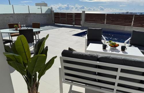 Villa Mirasol - mountain-, sea view, roof terrace, private pool - Foto 12