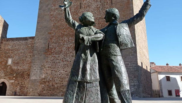 Sculture nel centro di Olivenza