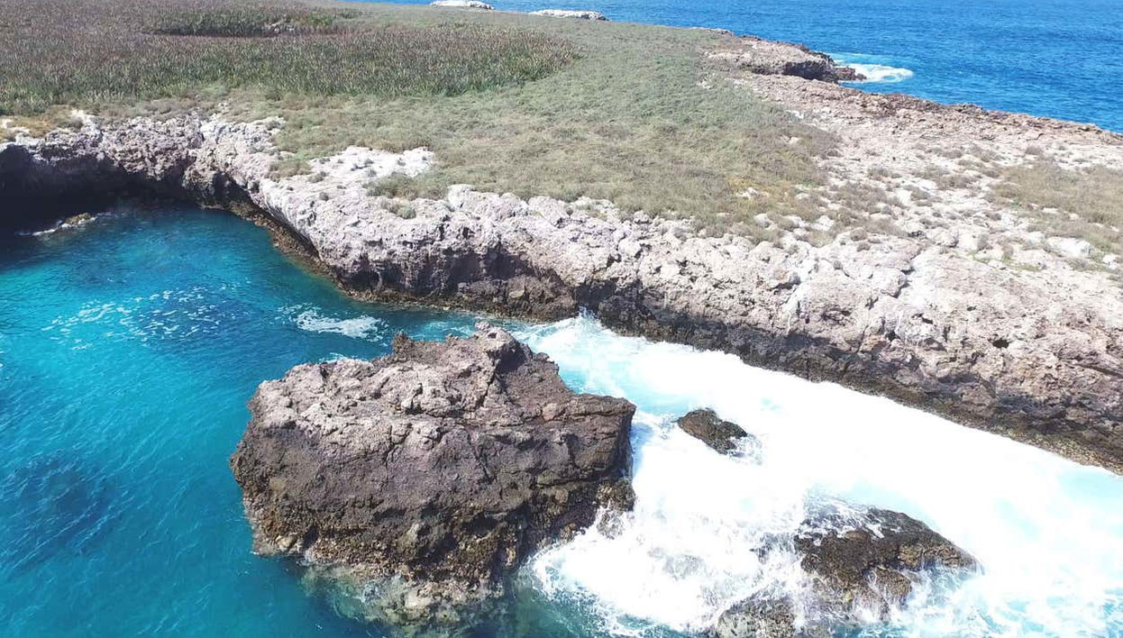 Vista aérea en las Islas Marietas