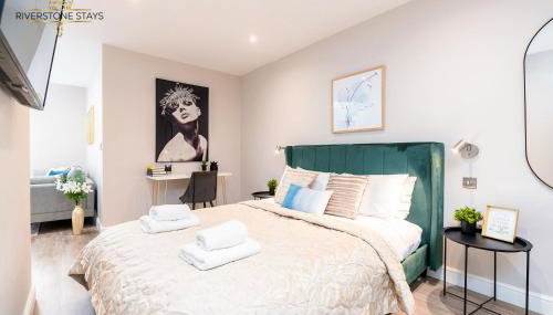 King Size Bed, City Centre, Long Stay Offers, Fast Wifi, Fully Equipped Kitchen, Dedicated Work Place - Foto 1