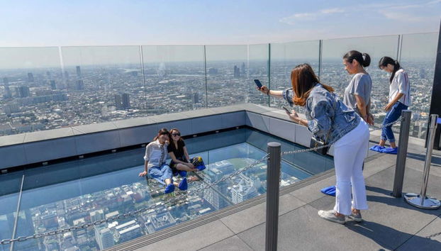 Desfrutando das vistas