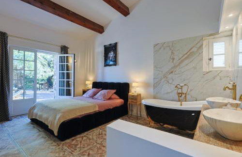 Mas provençal avec piscine chauffée, tennis, pétanque, vue mer, 20 min St Tropez - Foto 40