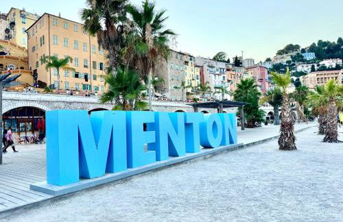 Casa Sud Menton Studio Front de Mer Vue Mer Panoramique Terrasse Parking - Foto 52