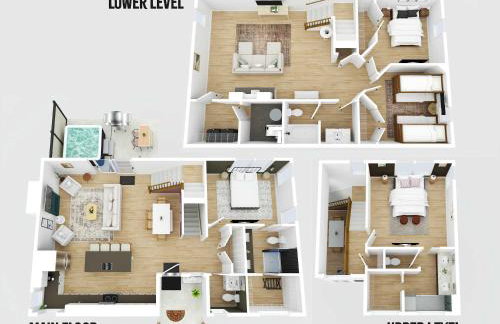 3 Homes, 3 Hot Tubs, 10BR, 10 Bath, Near Ark! - Foto 19