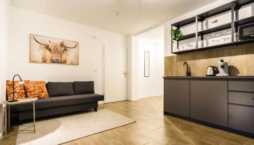 Boardinghaus Grünefeld -W2 - Schöne Serviced Apartments - Küche - Smart TV - P - Premiummatratzen - Rainshower by Wooon - Foto 3