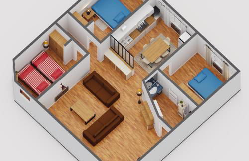 Appartement 6 personnes vue sur le château - Photo 30