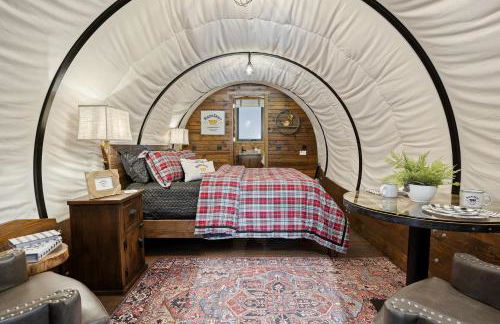 Grand Canyon Covered Wagon for Family-Friendly Glamping in Meadview, Arizona - Foto 3