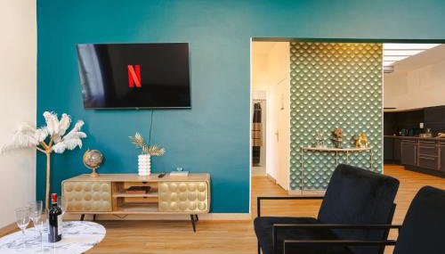 Gatsby - Appartement rénové élégant, Hypercentre Saintes, Calme, Fibre, TV 4K, Netflix - Foto 3