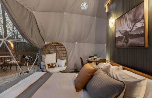 Glamping Dome w Hot Tub Fire Pit & River Access - Foto 48