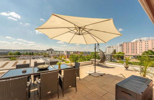 GREAT PLACE Penthouse Stuttgart Airport Messe Parkplatz Heimkino - Foto 10