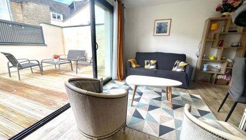 Plein centre Auray - Spacieux duplex T2 avec grande terrasse ensoleillée - Foto 5