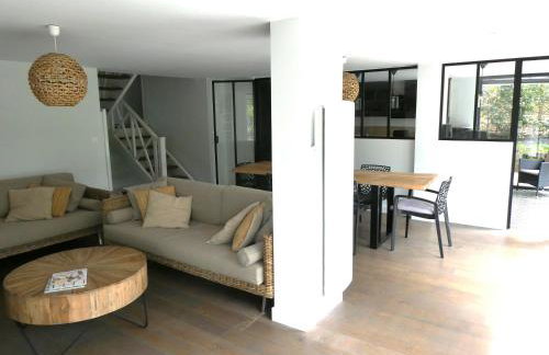 Maison au calme entre Océan et Lac, vue sur le golf, piscine chauffée, classée 4 étoiles - Foto 10