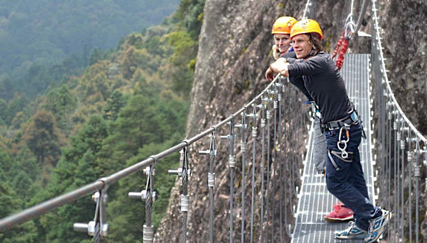 Contemplando la vista panoramica