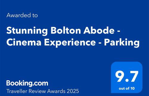 Bolton 2BR Cinema House, Free Parking, Fast WiFi, Comfortable Stay - Foto 16