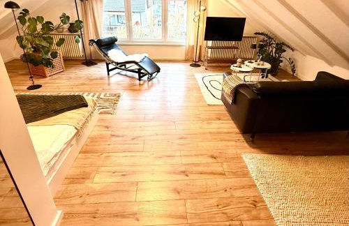 Rooftop Lounge Apartment 7 - Stilvoll wohnen nahe der Uniklinik Homburg - Photo 10