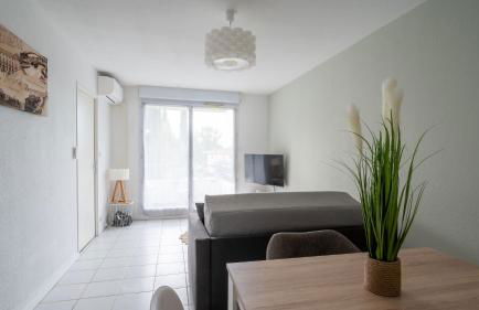 L'Airbusien - Terrasse et parking - Airbus à coté - Foto 9