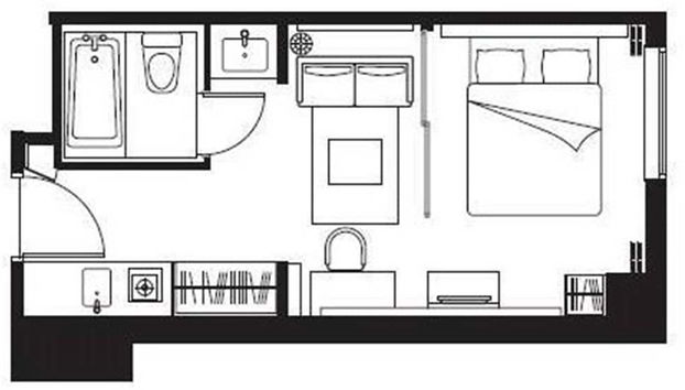 Citadines Shinjuku Tokyo - Foto 5, Habitación
