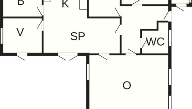 6 Person Holiday Home in Jerup - Foto 2, Plano